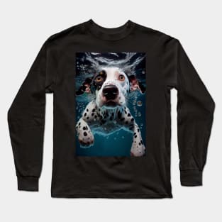 Dogs in Water #5 Long Sleeve T-Shirt